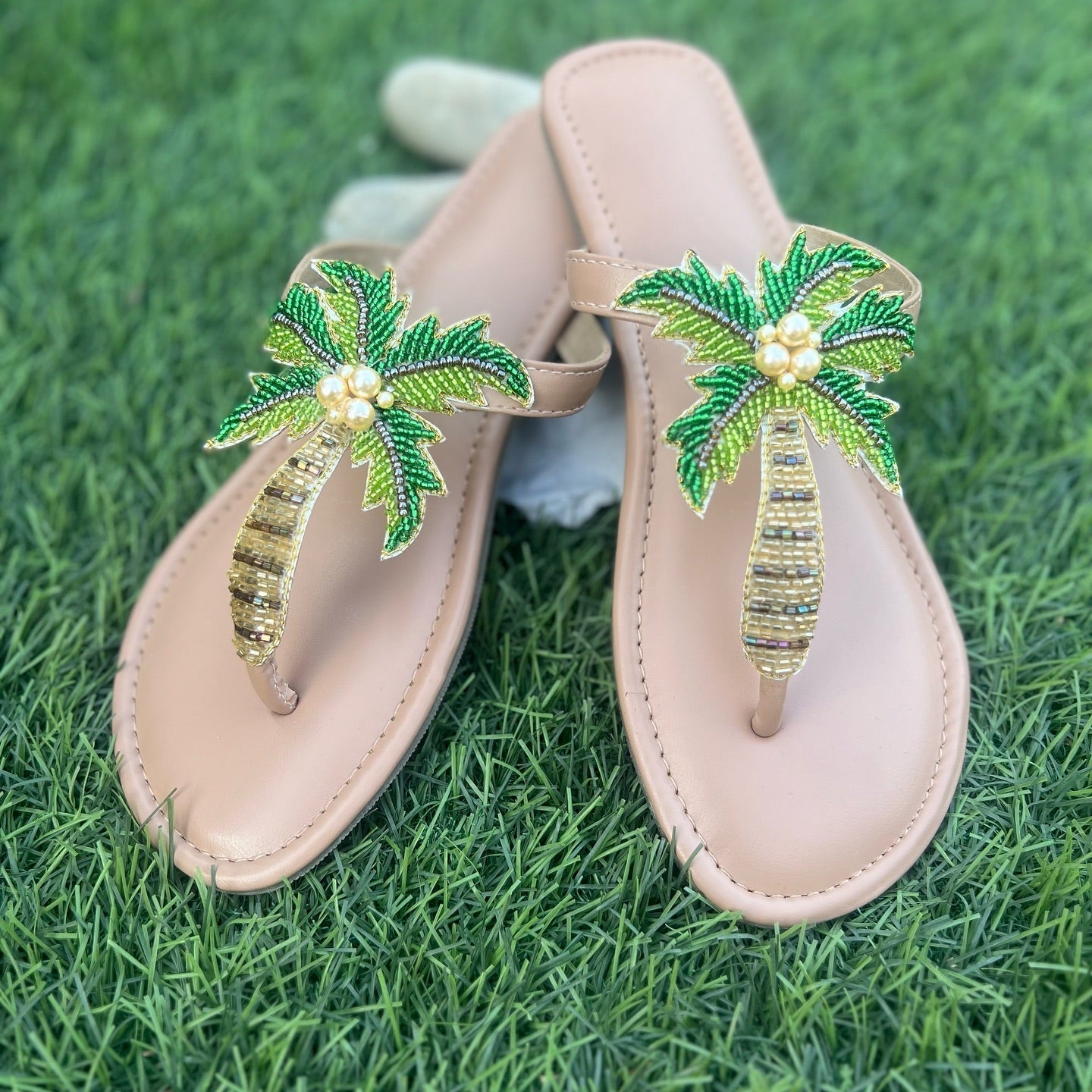 Palm Tree Paradise Flats Sandal Stories